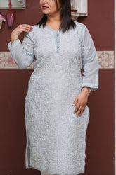 Classic Cotton Full Jaal Chikankari Kurta